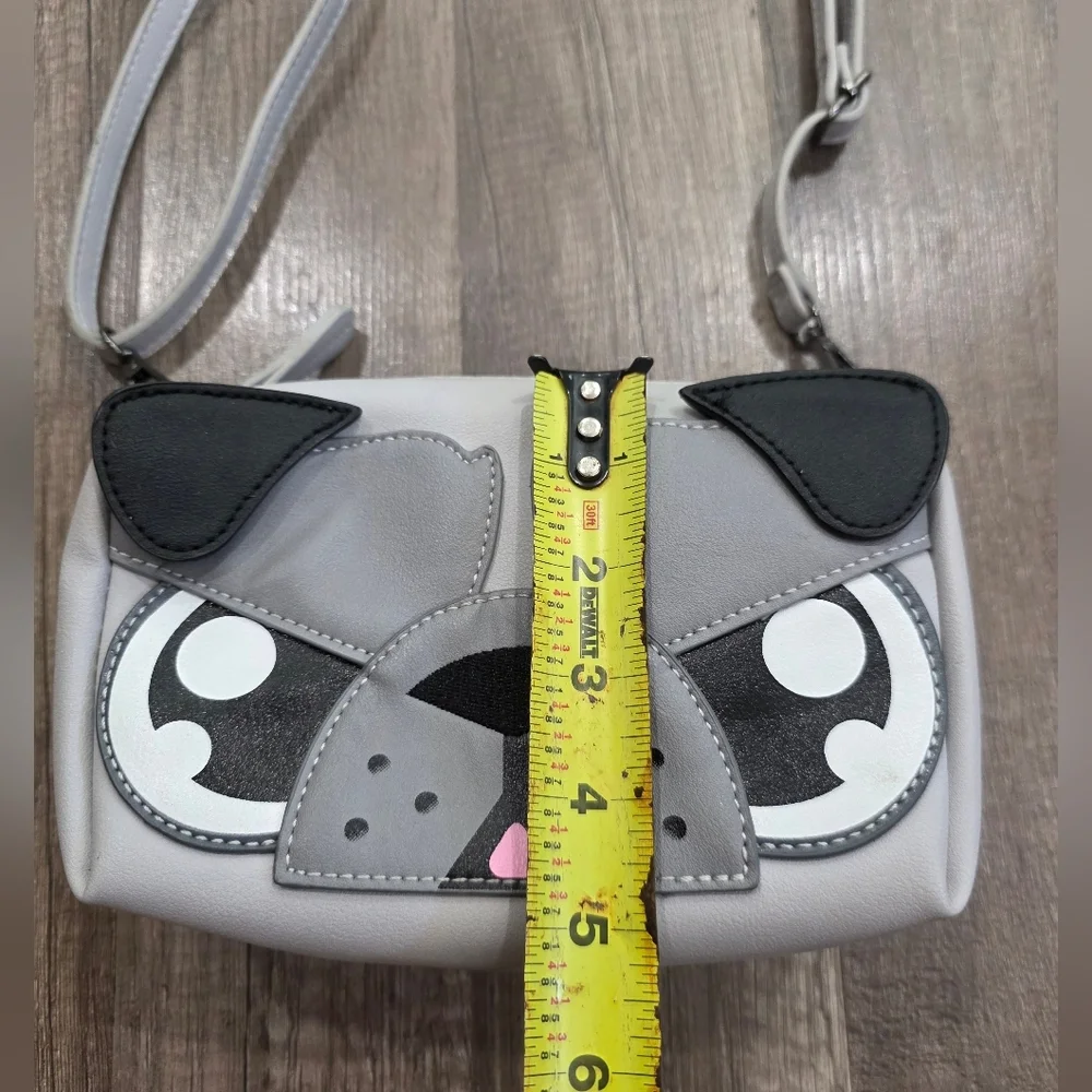 BMC Pug Dog BULL Terrier Grey Dog Crossbody Bag Y2k Kawaii